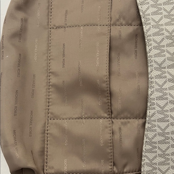 Michael Kors Tan Monogram Shoulder Bag